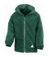 R160B Kids Reversible Fleece Jacket Bottle Green / Bottle Green colour image